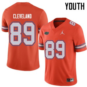 Jordan Brand Youth #89 Tyrie Cleveland Florida Gators College Football Jerseys Orange 129722-407