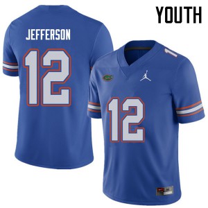 Jordan Brand Youth #12 Van Jefferson Florida Gators College Football Jerseys Royal 287826-583