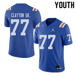 Jordan Brand Youth #77 Antonneous Clayton Sr. Florida Gators Throwback Alternate College Football Jerseys 383961-624