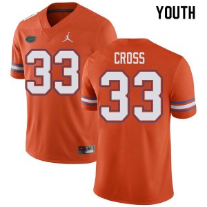 Jordan Brand Youth #33 Daniel Cross Florida Gators College Football Jerseys Orange 125677-234