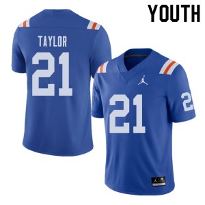 Jordan Brand Youth #21 Fred Taylor Florida Gators Throwback Alternate College Football Jerseys 352647-667