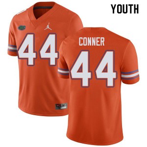 Jordan Brand Youth #44 Garrett Conner Florida Gators College Football Jerseys Orange 843375-448