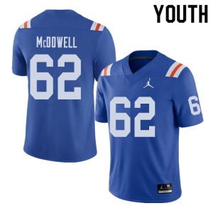 Jordan Brand Youth #62 Griffin McDowell Florida Gators Throwback Alternate College Football Jerseys 337154-816