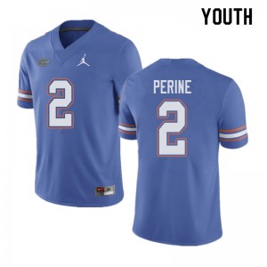 Jordan Brand Youth #2 Lamical Perine Florida Gators College Football Jerseys Blue 314908-274