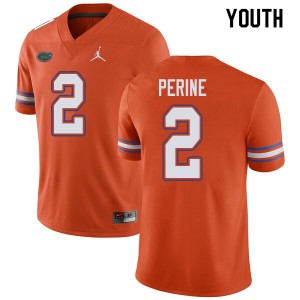 Jordan Brand Youth #2 Lamical Perine Florida Gators College Football Jerseys Orange 977682-466