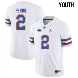 Jordan Brand Youth #2 Lamical Perine Florida Gators College Football Jerseys White 647944-930