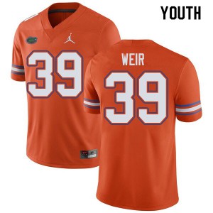 Jordan Brand Youth #39 Michael Weir Florida Gators College Football Jerseys Orange 257236-668