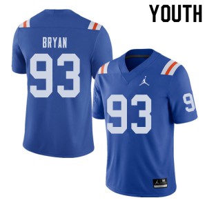 Jordan Brand Youth #93 Taven Bryan Florida Gators Throwback Alternate College Football Jerseys 841011-176