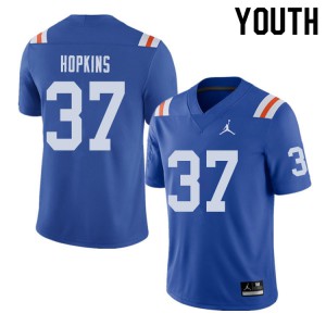 Jordan Brand Youth #37 Tyriek Hopkins Florida Gators Throwback Alternate College Football Jerseys 950695-114