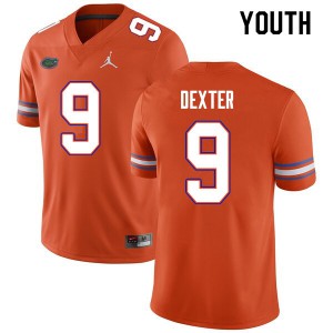 Youth #9 Gervon Dexter Florida Gators College Football Jerseys Orange 440149-633