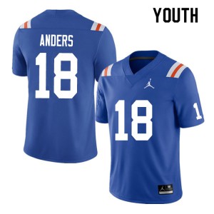 Youth #18 Jack Anders Florida Gators College Football Jerseys Throwback 603427-237