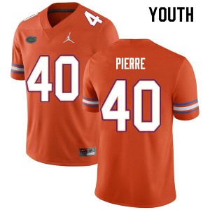 Youth #40 Jesiah Pierre Florida Gators College Football Jerseys Orange 942061-455