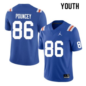 Youth #86 Jordan Pouncey Florida Gators College Football Jerseys Throwback 120274-579