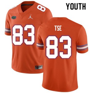 Youth #83 Joshua Tse Florida Gators College Football Jerseys Orange 666592-876