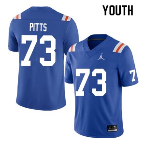 Youth #73 Mark Pitts Florida Gators College Football Jerseys Throwback 364149-525