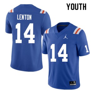 Youth #14 Quincy Lenton Florida Gators College Football Jerseys Throwback 576993-797