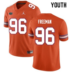 Youth #96 Travis Freeman Florida Gators College Football Jerseys Orange 330822-561