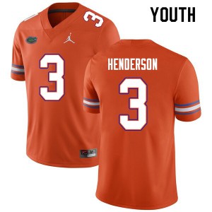 Youth #3 Xzavier Henderson Florida Gators College Football Jerseys Orange 659056-506
