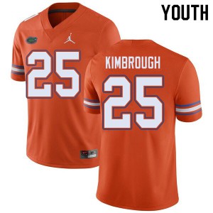 Jordan Brand Youth #25 Chester Kimbrough Florida Gators College Football Jerseys Orange 772383-537