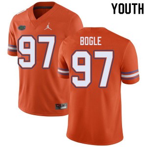 Jordan Brand Youth #97 Khris Bogle Florida Gators College Football Jerseys Orange 491853-853