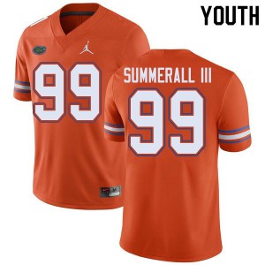 Jordan Brand Youth #99 Lloyd Summerall III Florida Gators College Football Jerseys Orange 422143-146
