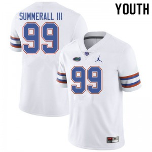 Jordan Brand Youth #99 Lloyd Summerall III Florida Gators College Football Jerseys White 762306-674