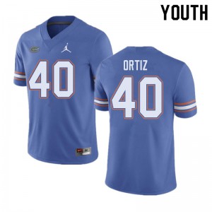 Jordan Brand Youth #40 Marco Ortiz Florida Gators College Football Jerseys Blue 209969-388