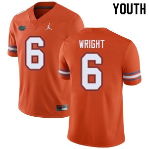 Jordan Brand Youth #6 Nay'Quan Wright Florida Gators College Football Jerseys Orange 251166-607