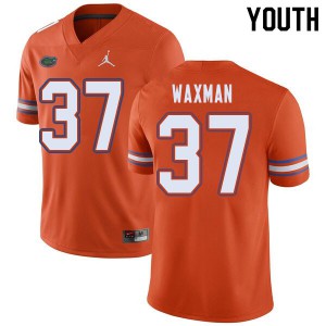 Jordan Brand Youth #37 Tyler Waxman Florida Gators College Football Jerseys Orange 685473-726