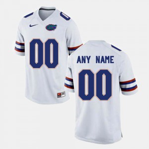 Men Florida Gator #00 College Limited Football Custom Jerseys White 748976-280